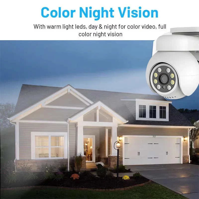 CCTV 2MP/5MP AHD PTZ Camera warm light Night Vision UTC Coaxial BNC Audio Coaxial PTZ Control Analog Security Camera