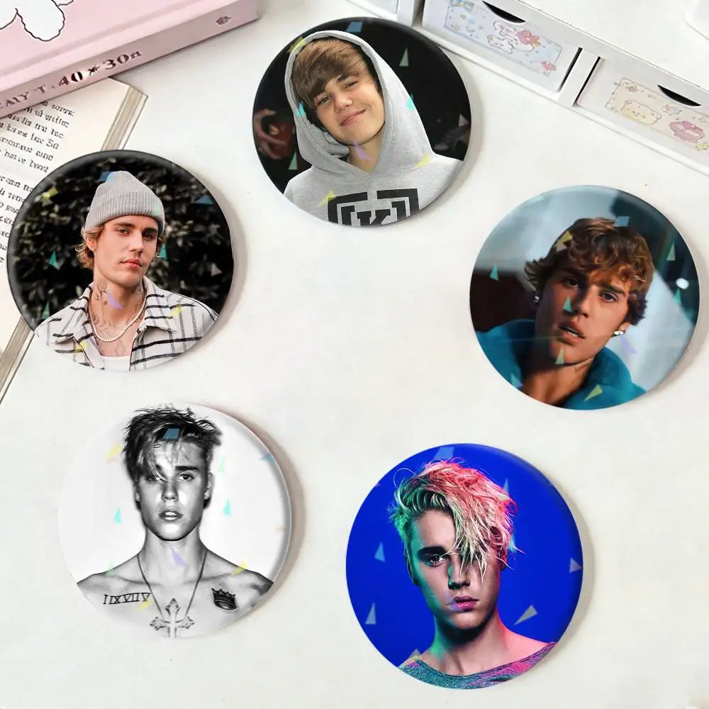 

J-Justin Bieber Badges Niche Design Brooch for Backpack Lapel Pins Creative Accessories