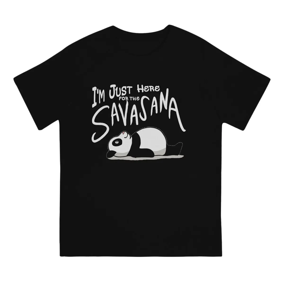 Funny Lazy T-Shirts Men Crew Neck Pure Cotton T Shirt Yoga Other Short Sleeve Tee Shirt Summer Clothing