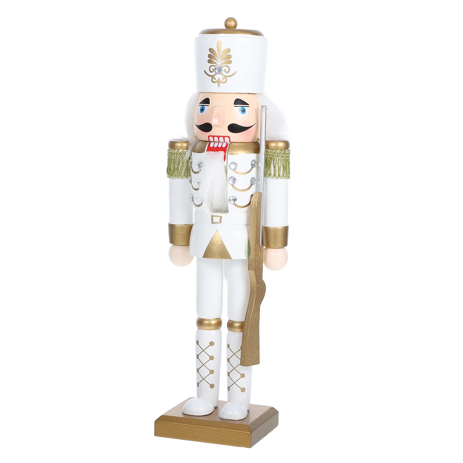 

Christmas King Nutcracker Wooden Desktop Statue Holiday Xmas Decoration Party Ornament Christmas Nutcracker Decor