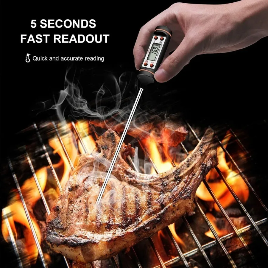 Digital Meat Thermometer Cooking Food Kitchen BBQ Probe Water Milk Oil Liquid Oven Digital Temperaure Sensor Meter Thermocouple