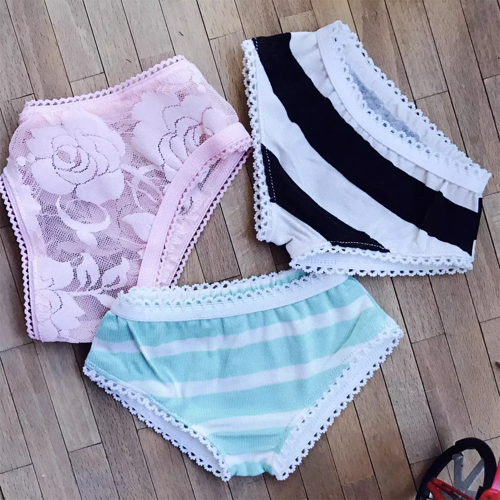 New 1/4 1/6 BJD MSD YOSD Doll Clothes pink/Sky blue/black Lace Underwear