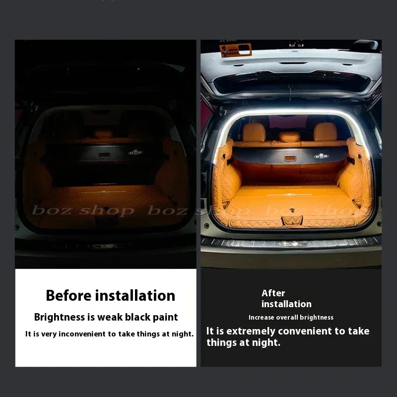 For Great Wall Dargo 24 Models 1st/2nd Generation Large Dog Trunk Lighting H6 Interior Ambient Lighting Modification Light Strip