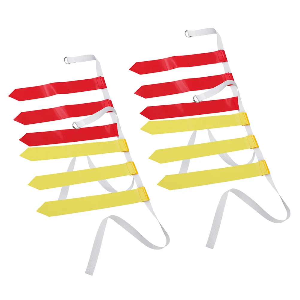 4 قطعة حزام علم كرة القدم قابل للتعديل حزام خصر الرجبي للبالغين الرياضة في الهواء الطلق متعددة الاستخدام معدات كرة القدم فريق الرياضة #3