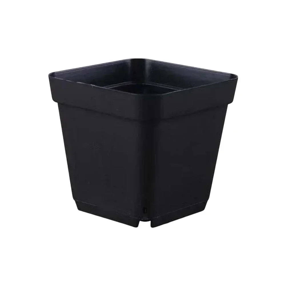 

Space Saving Black Square Potting Containers Featuring Optimal Drainage Holes Great for Indoor and Outdoor Use Set of 60
