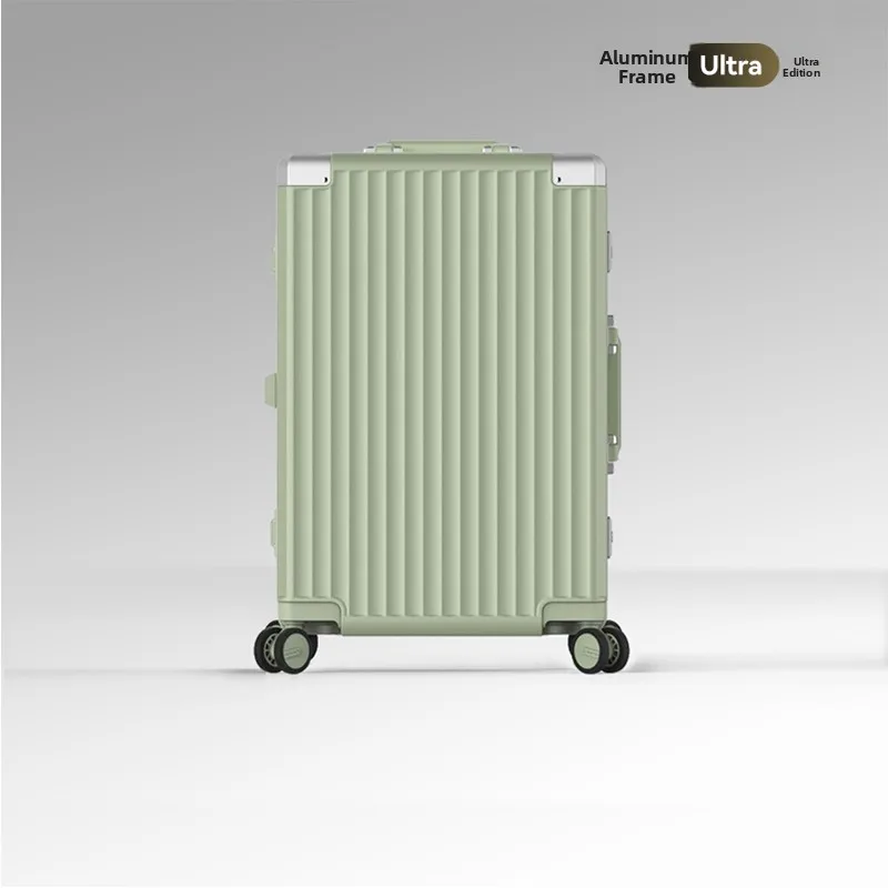 

Durable Aluminum Frame Luggage Bag with Four-Way Wheels for Travel Unisex 20 Inch 24 Inch Carry-On Hard Suitcase