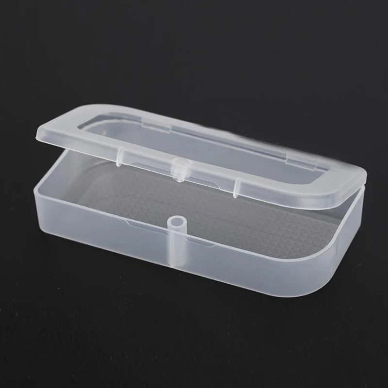 Portable Transparent Containers Plastic Clear Storage Boxes With Lids 93x43x20mm Collection Box