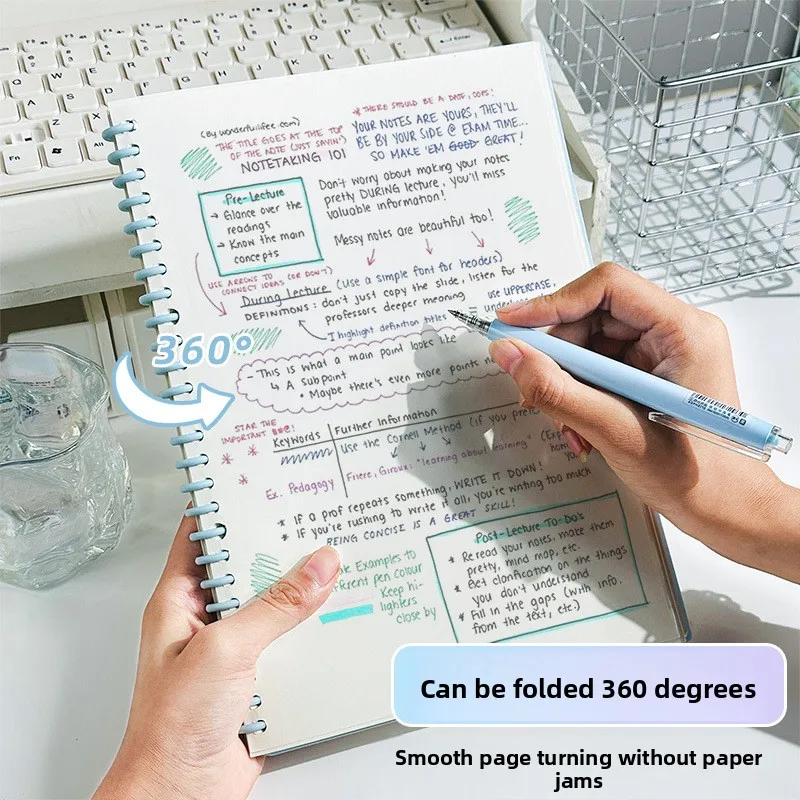 Cuaderno espiral A4/A5/B5 con 60 hojas sueltas rayadas o en blanco - imagen 2