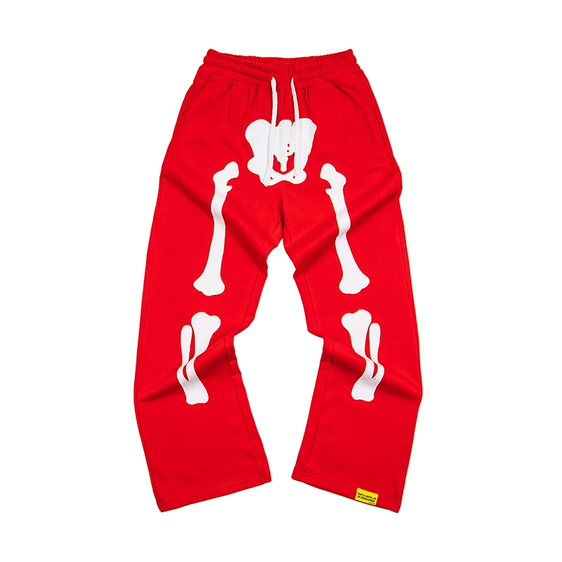American That's A Awful Lot of Cough Syrup Sweatpants Washed Distressed High Street Embroidery Men Women Long Pants