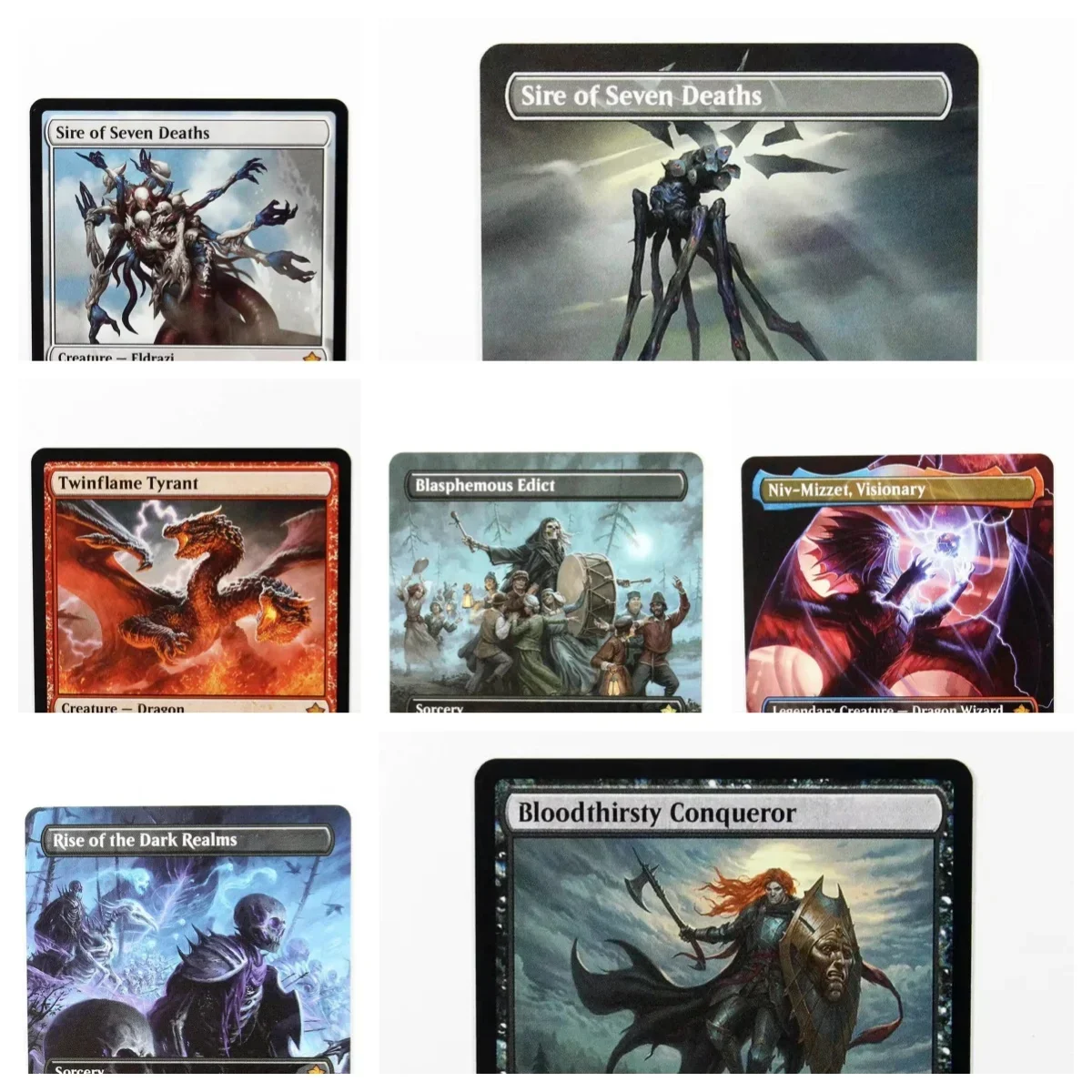 

FDN (twinflame tyrant / sire of seven deaths) Magical Proxy Cards Game Quality Proxy Gathering Board Game Trading Cards Proxy