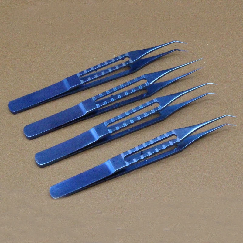 Titanium alloy hair transplant implant forceps Straight elbow hair follicle implant separation forceps extraction hair removal f