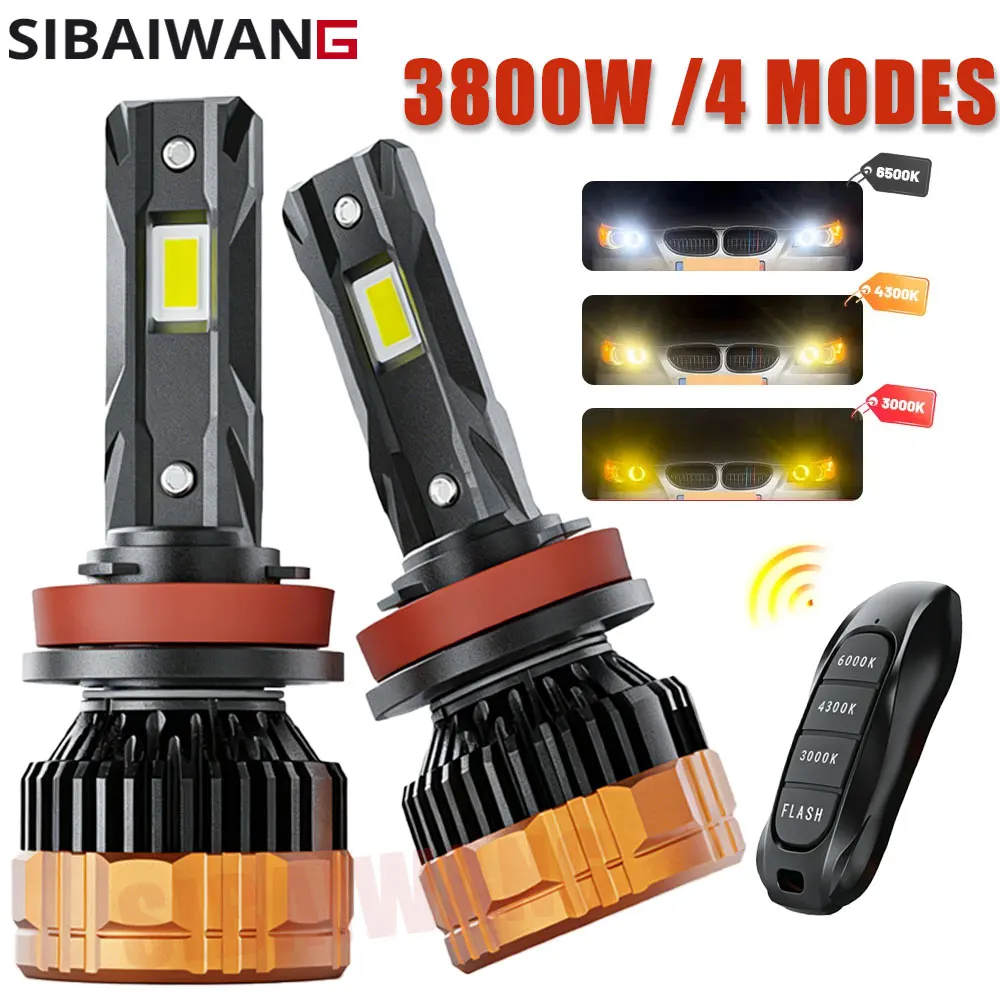 

H7 LED Car headlight bulb Canbus No Error H1 Led H11 9005 9006 9012 HB3 HB4 9012 Car Headlight Auto Fog Lamp H4 led Bulbs 12V