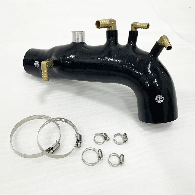 Silicone Turbo Inlet Intake Hose + Clamps For Subaru Impreza WRX Legacy GE GH GR EJ25 Engine 2.5L 08-14 REV9