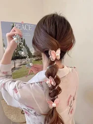 Elastic Telephone Wire Hair Ties Women Girls Butterfly Hair Bands Spiral Coil Rubber Band Ponytails Head Rope Hair Accessories