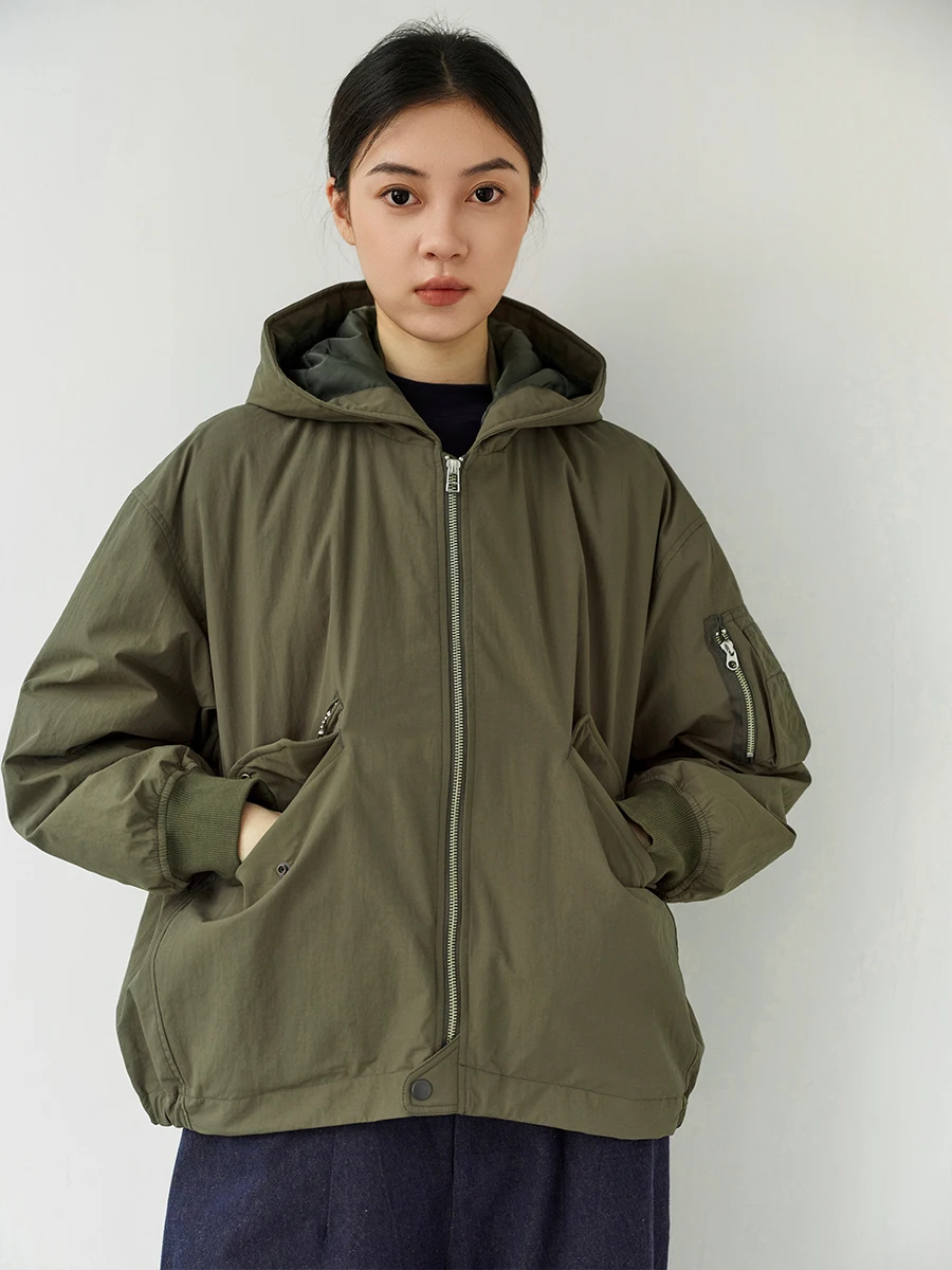 

Outdoor Woven Waterproof Motorcycle Jaet Hooded Workwear Cotton Coat Dog And Sound Color Nylon Fabric Ladies Coat