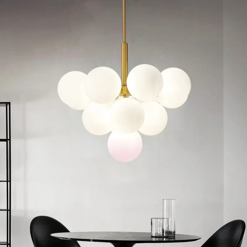 Modern Luxury Glass LED Pendant Lights, Lustre para Restaurante, Cozinha, Sala, Mesas, Quarto, Luminária de suspensão, Decoração de casa