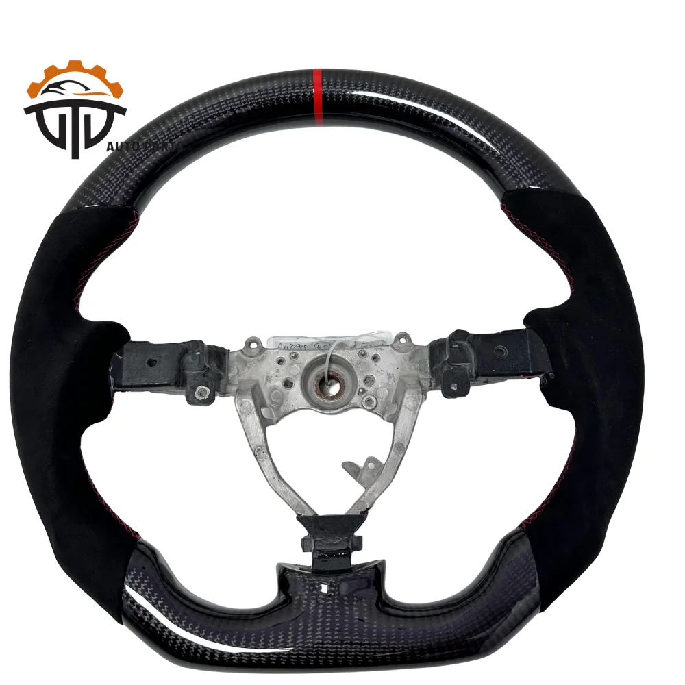 

Accessories Vehicles Glossy Carbon Fiber Steering Wheel With Perforated Leather For Subaru STI
