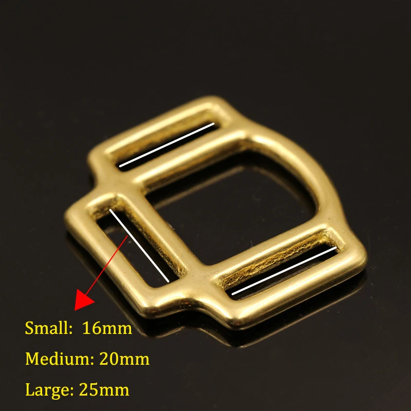 1 x Solid Brass Horse Halter Square 3-Sided Halter Bridle Buckles Equestrian equipment Leather Craft DIY Hardware Accessory