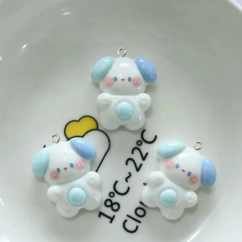 10Pcs Mixed Cartoon Glossy Animal Charms Resin Dog Bear Rabbit Monkey Koala Pendants For DIY Earring Necklace Jewelry Craft view 4