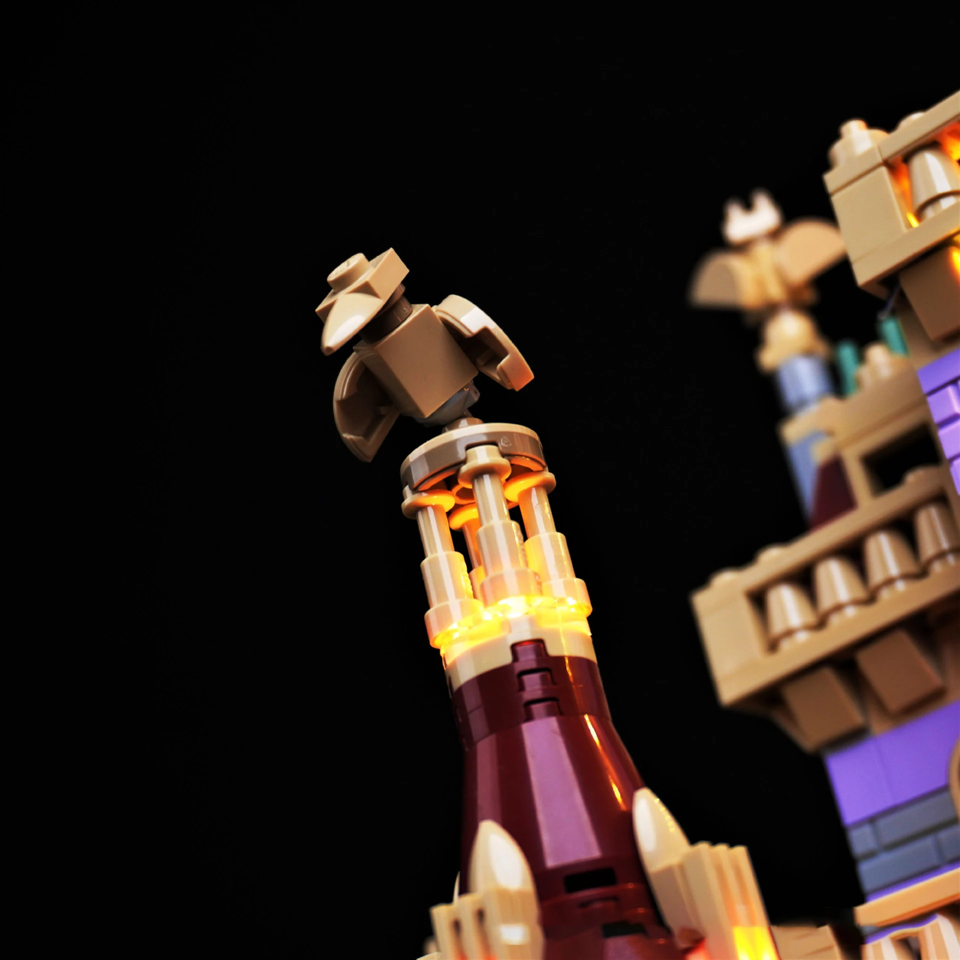 DIY LED Light Kit 43263 Magical Castle Building Block Model Remote Control Display Lights Only Gift for Collectors & Players