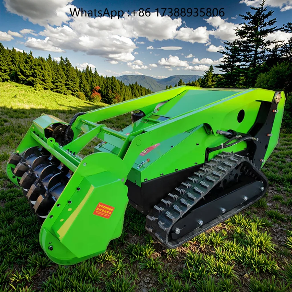 Automatic Electric Crawler Land Reclamation Mower Strong Crawler Traction Mower for Efficient Vegetation Clearing