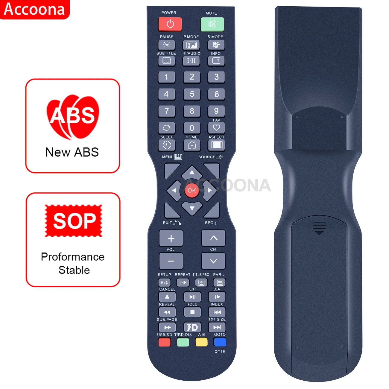 New Remote Control for Soniq LCD TV QT166 QT155 QT155S QT1D QT1E E48W13A-AU E40W13A-AU E40W13C-AU E40V14A-AU E40W13D-AU