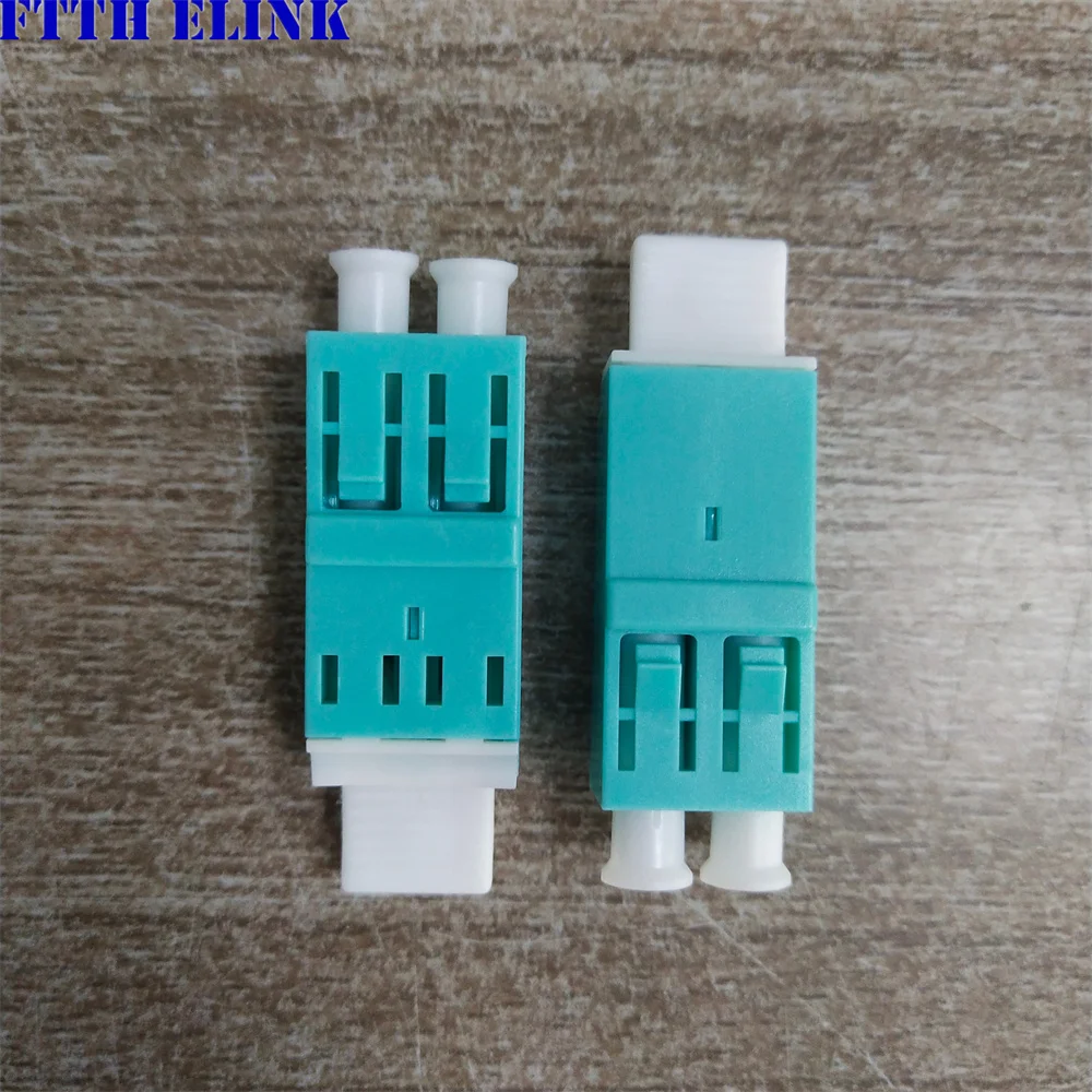 Дуплексный адаптер LC со встроенной перегородкой, бесфланцевый LC, APC, OM3, OM4, карта вверх-вниз, SM, оптоволоконный разъем, 200 шт.