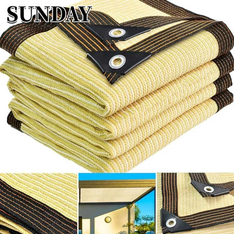 Outdoor Balcony Sunshade Net Terrace Garden Sunshade Camping Shade Sails UV Protection Sunscreen Fabric Pergola Sun Canopy Nets