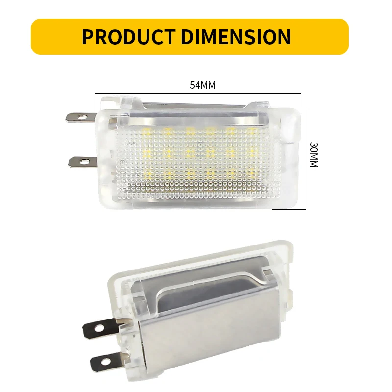 2pcs LED Luggage Boot Compartment Trunk Light For Porsche 911