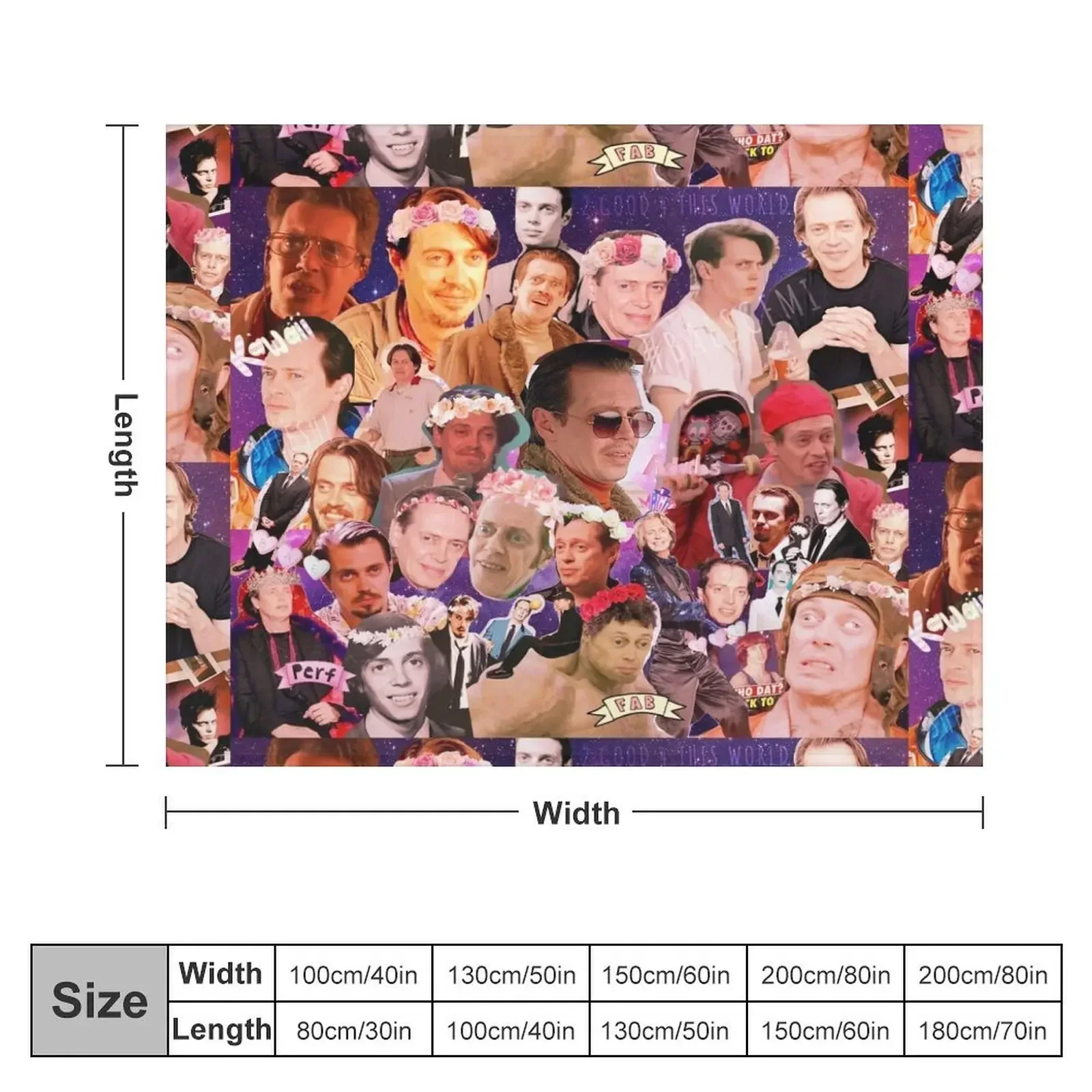 Steve Buscemi Galaxy Collage Throw Blanket Thermal Sofa Throw Luxury Designer Baby Blankets