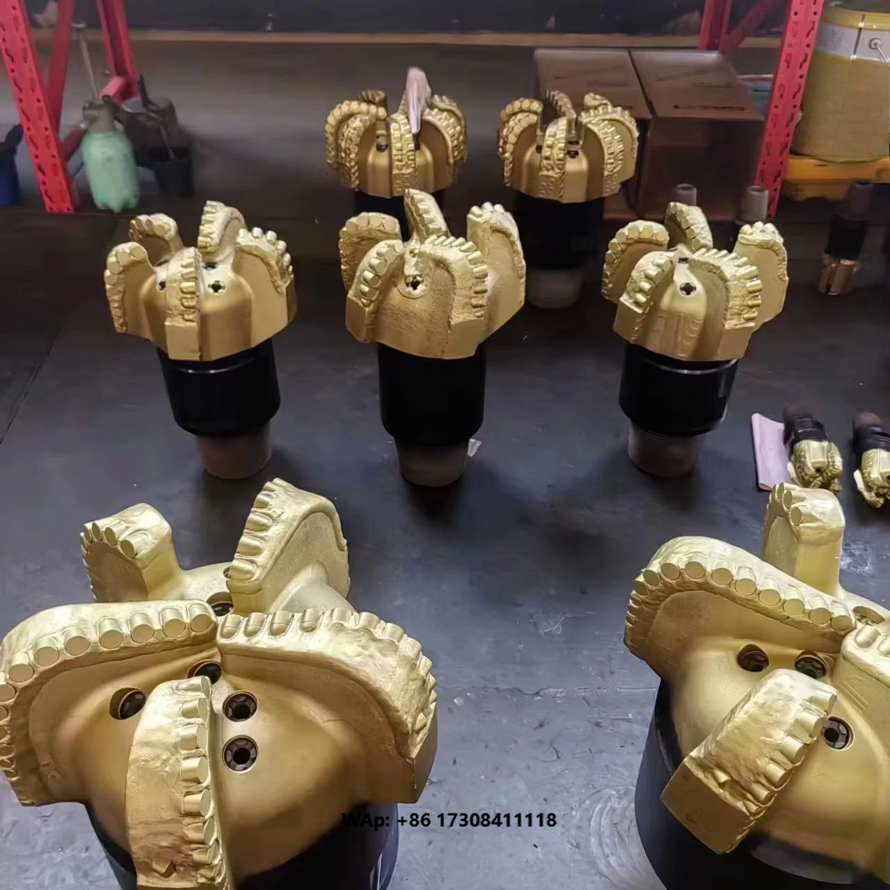 Durable 6 Blades Matrix PDC Bit for Water Well and Geothermal Drilling 171mm