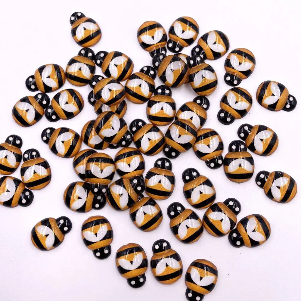 Resin Colorful Cute Honeybee Flatback Cabochon Rhinestone DIY Scrapbook  Decor Home Crystal Figurines Craft Accessories