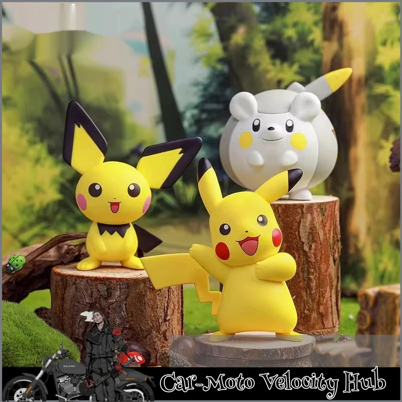 

Pok é mon Pok é mon Cute Power Attack Cute Pikachu Desktop Decoration Ornament Doll Model Handmade
