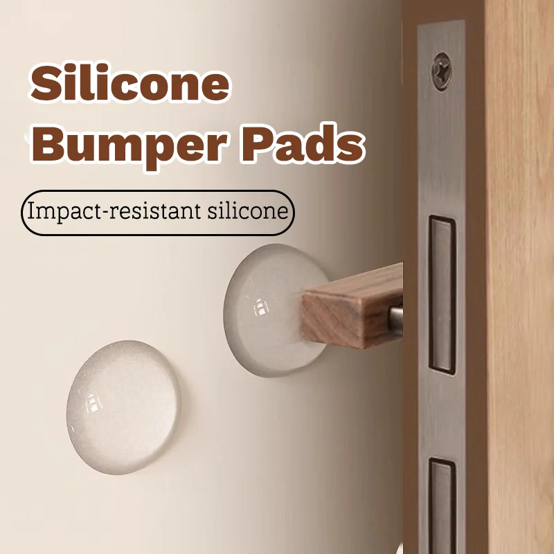 Door Stops Silicone Door Handle Buffer Wall Protection Doorknob Bumper Furniture Protected Crash Pads Shockproof Rings