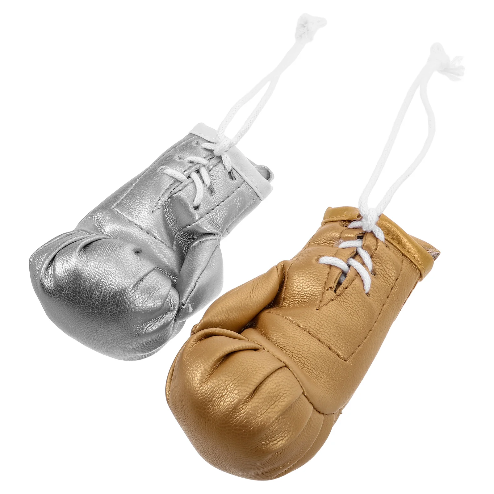 

1Pair Simulation Sports Keychain Mini Boxing Glove Charm Stylish Car Interior Accessory Bag Ornament Key Accessories for Women