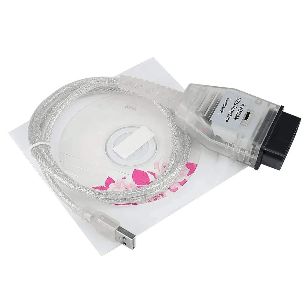 For IN-PA K DCAN With Switch OBD2 Diagnostic Interface ForB-M-W Series K+CAN K-Line OBD2 Car Connector Code Diagnostic Tool
