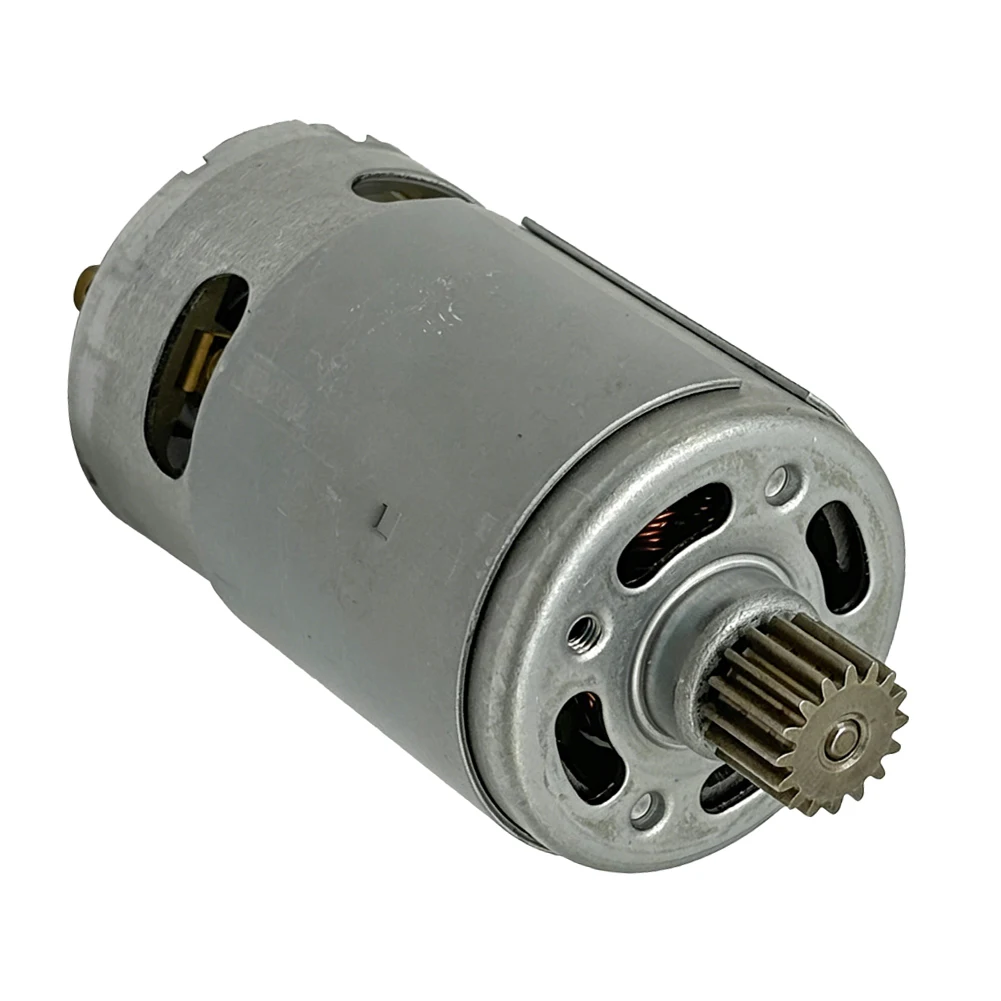 12V 550 Motor With 16 Teeth For Electric Ratchet Wrench Power Tool Replacement Accessory Silver Metal DC Engine Part