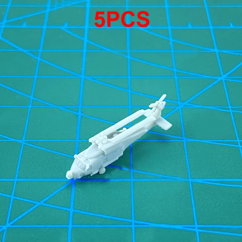 

5PCS Model Folding Wing SH-60 Shipborne Helicopters Seahawk 1/2000 700 400 350 Shipborne Aircraft Resin Toys Length 8/28/49/56mm