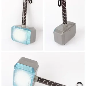 Superhero Thor Cosplay -Helm für Kinder, LED -Licht, leuchtendes Geräusch, Waffe, Hammer, Erdbebenmodell, Spielzeugkostüm, Party, Bühnenshow, Geschenk 10 Hauptverkäufe Thor Helm - №9