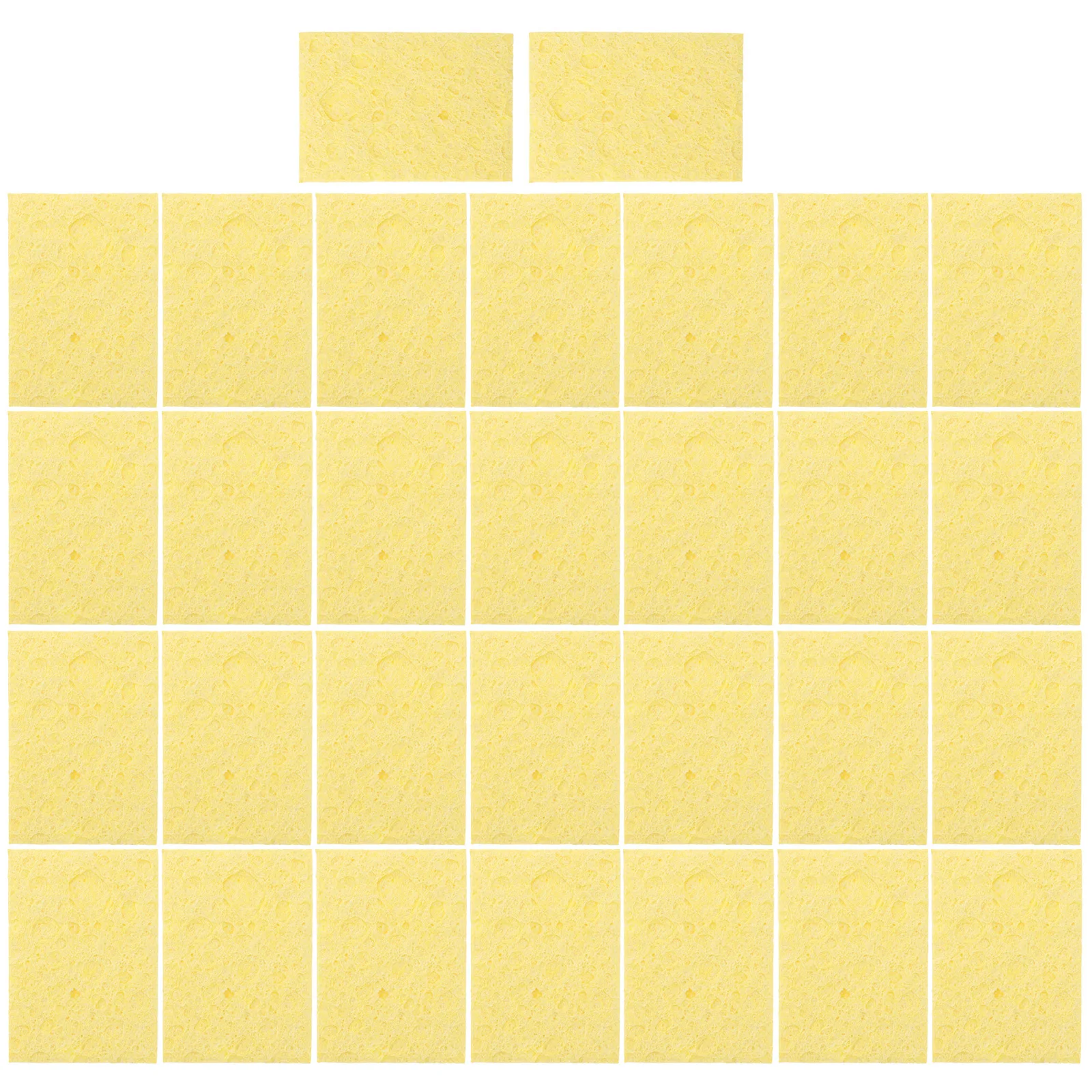 30 قطعة إسفنجة لحام لتنظيف رأس اللحام إزالة بقايا القصدير دائم مقاومة درجات الحرارة العالية توسيع تنظيف الإسفنج #1