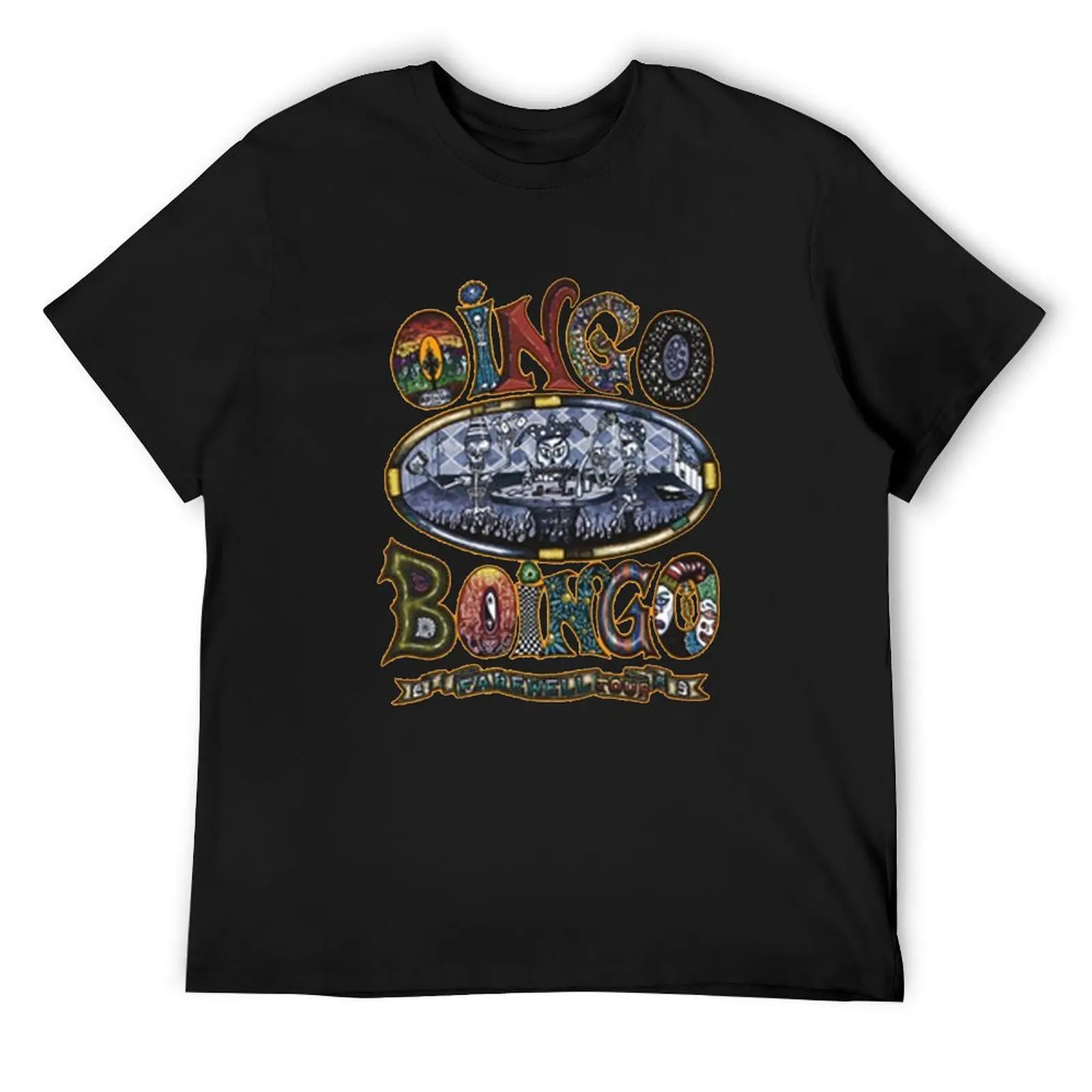 

oingo boingo design T-Shirt tees tops Funny t-shirt plain black t shirts men