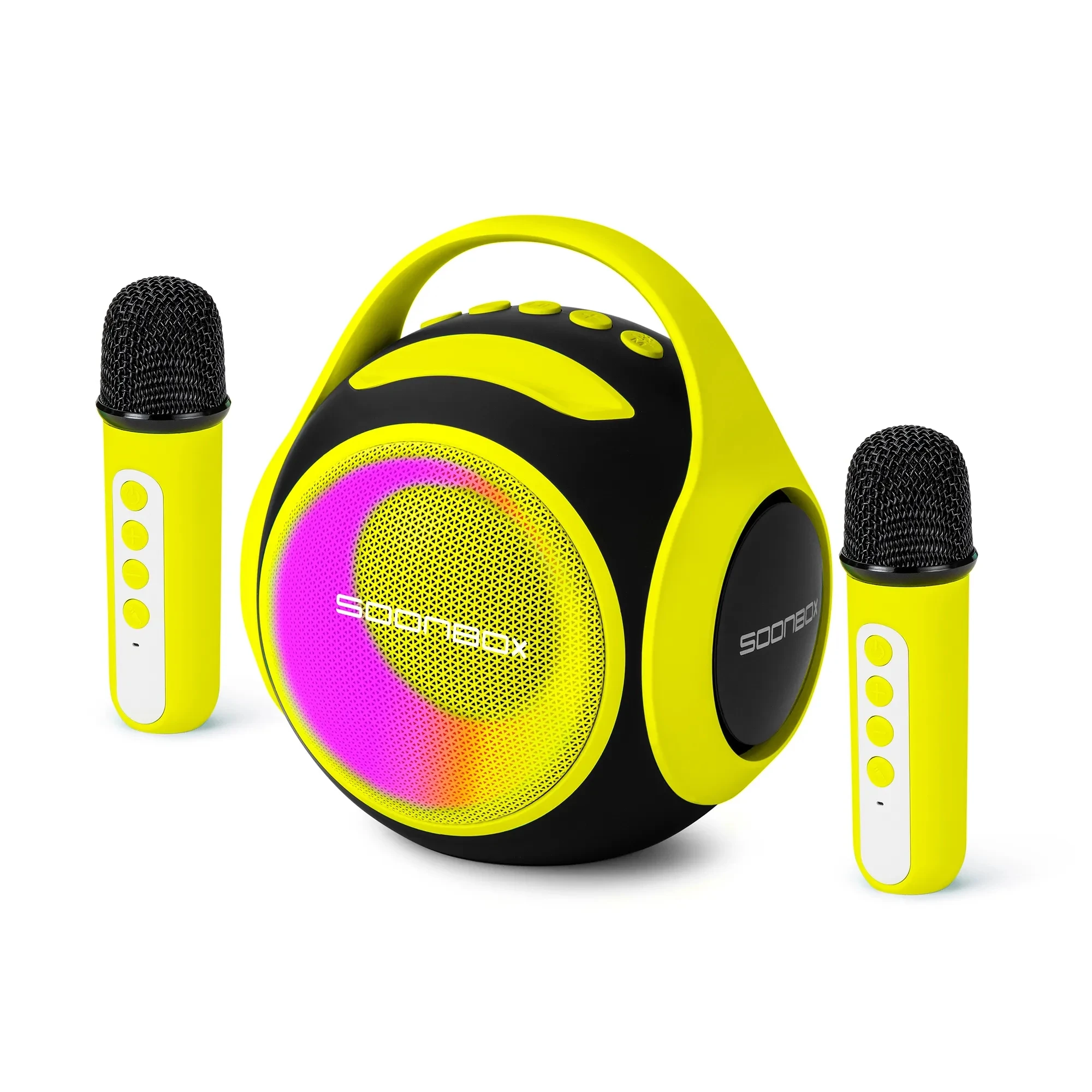 

Soonbox S5100 Portable Speakers Karaoke Machine 2 Mics Wireless Microphone Mini With Mic for Kids Outdoor Party Speaker