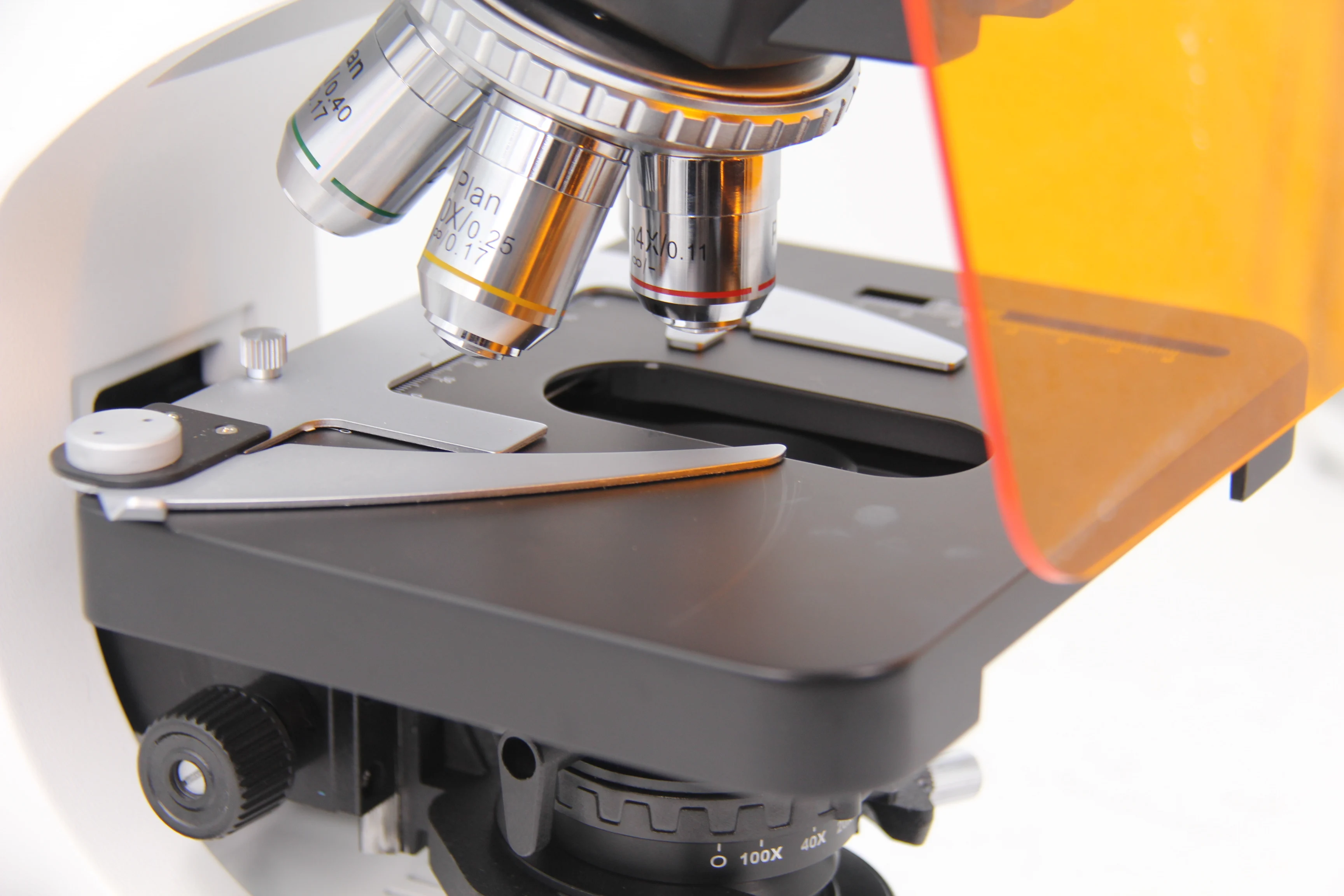 OPTO-EDU A16.2603-LT4 Trinoculaire LED-microscoop Quarduple, Infinity Plan