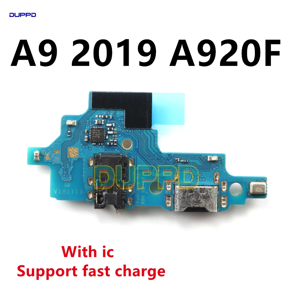 

Плата зарядного порта, гибкий кабель, разъем, детали для Samsung Galaxy A9 2018, A920F, микрофонный модуль, порт зарядного устройства, док-станция