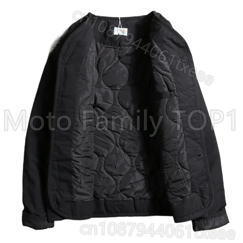 

Хлопковая одежда без воротника в стиле ретро, мужская куртка Cityboy, теплая одежда с хлопковой подкладкой, женский кардиган с v-образным вырезом, велосипедная внутренняя куртка