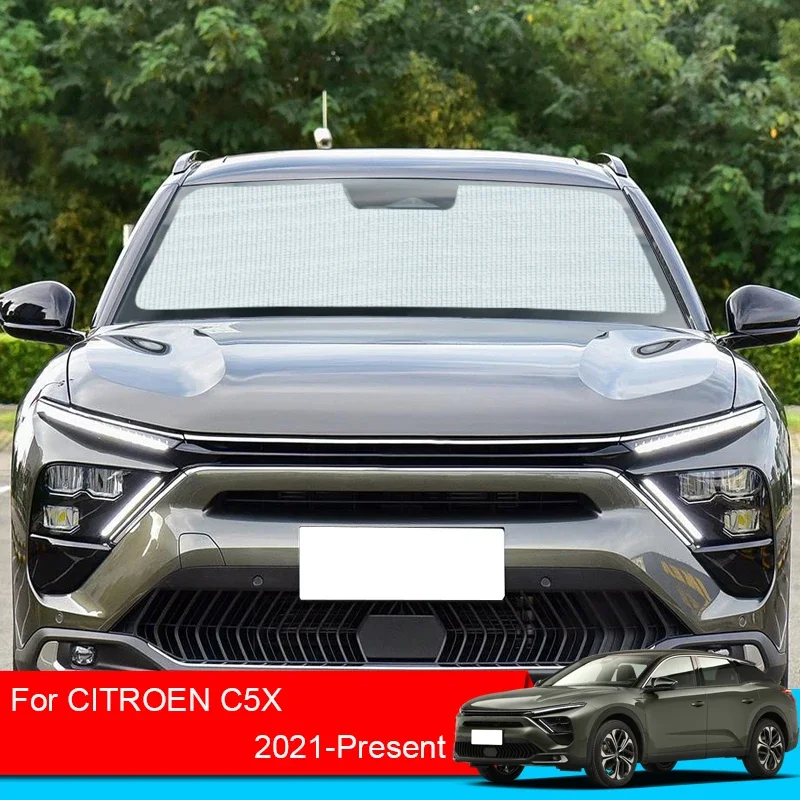 

Для Citroen C5X 2021 2022 2023 2024 Автомобильные солнцезащитные козырьки с защитой от ультрафиолета, оконная занавеска, солнцезащитный козырек, переднее лобовое стекло, автомобильные аксессуары