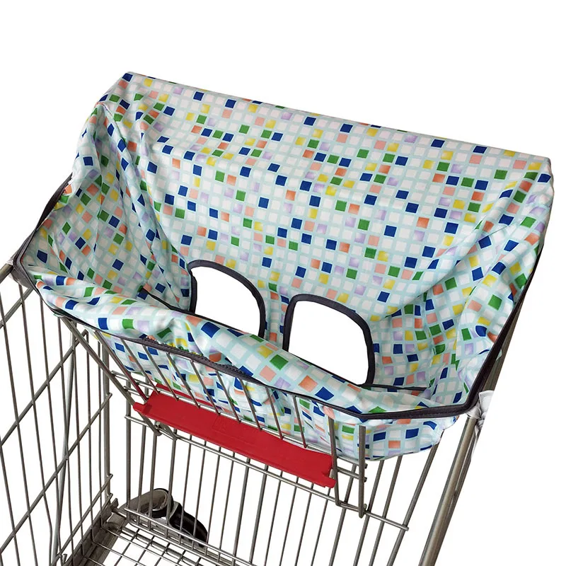 2in1 Trolley Cover/Highchair Cover for Baby Portable Kids Cushion Mat for Supermarket Shopping Cart/Grocery Cart Cover