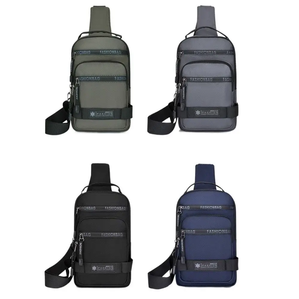 عادية متعددة جيوب الرجال حقيبة صدر للرجال القماش حقيبة كتف الرياضة رسالة حقيبة سعة كبيرة متعددة الوظائف حقيبة كروسبودي السفر