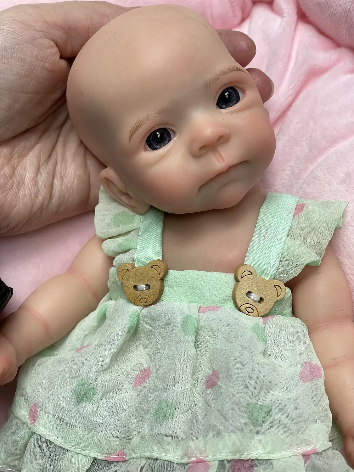 28cm Cute Silicone Bebe Reborn Girl With Painted Skin Waterproof Handmade Soft Touch Feeling Newborn Baby Doll reales para niñas