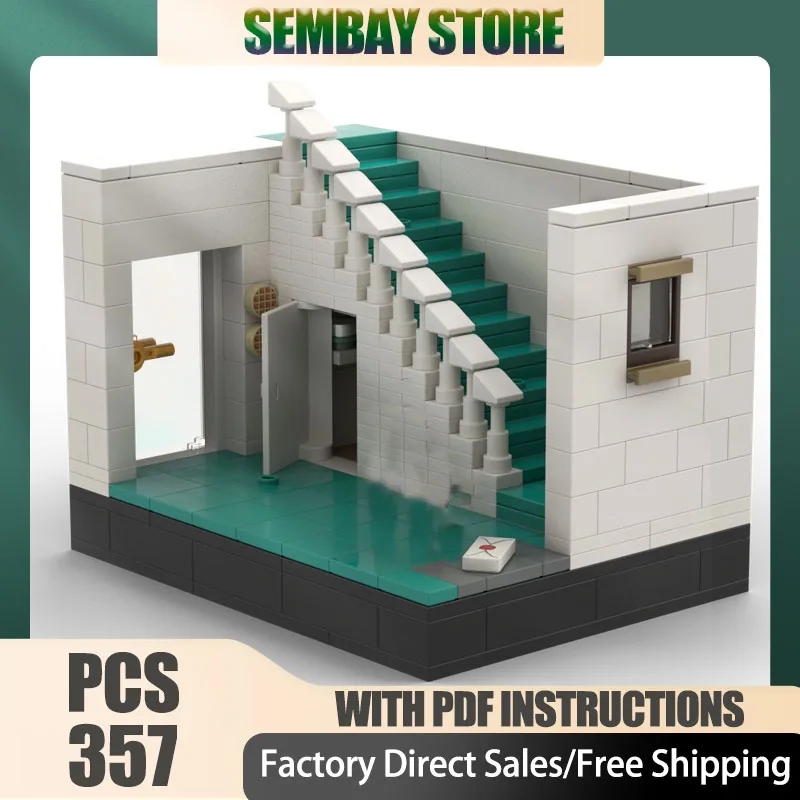 

Movie Model Moc Building Brick Modular The Cupboard Under The Stairs Model Technology Blocks Christmas DIY Toy Construction Gift